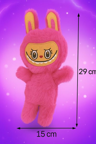SNSTİCARET Labubu Plush Doll Decorative Pillow, Sleeping Companion Labubu Toy