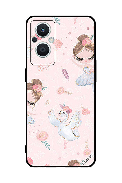 Covernex غطاء حماية لهاتف Oppo Reno 7 Lite - فتاة وزهور