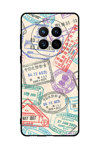 Covernex غطاء حماية لهاتف هواوي ميت 50E بنمط طوابع السفر