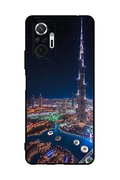 Covernex غطاء حماية لهاتف شاومي ريدمي نوت 10 برو منظر ليلي لوسط المدينة