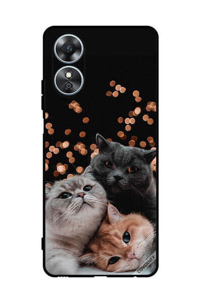 Covernex غطاء حماية لهاتف Oppo A17 Kittens