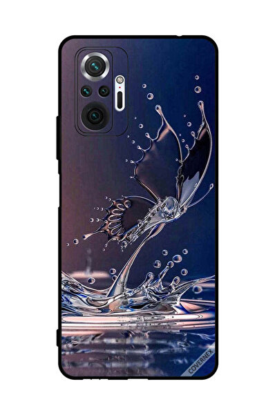 Covernex غطاء حماية لهاتف شاومي ريدمي نوت 10 برو - قطرات الماء - فراشة