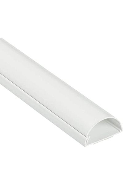 Yuwell YU WELL Electrical PVC Floor Trunking with Sticker Arc Trunking (10 X 25MM Width-16mm, White)