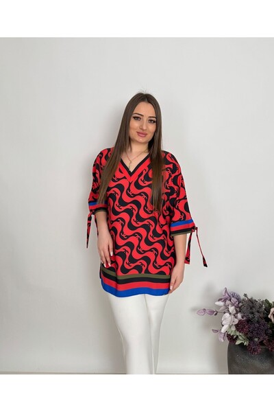 DE WHITES ΜΠΛΟΥΖΑ ΚΡΕΠ ΜΕ ΨΗΦΙΑΚΗ ΕΚΤΥΠΩΣΗ ΜΕΓΑΛΟΥ ΜΕΓΕΘΟΥΣ