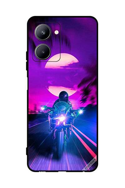 Covernex غطاء حماية لهاتف Realme C33 - خلفية رجل على دراجة
