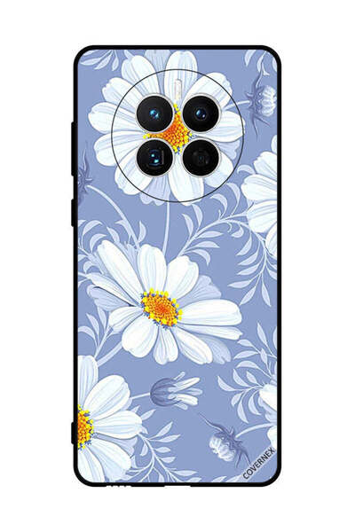 Covernex غطاء حماية لهاتف هواوي ميت 50E - زهور متفتحة