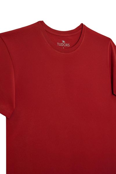 Tudors Unisex Slim Fit Slim Fit 100% Cotton Soft Textured Tile Crew Neck T-Shirt