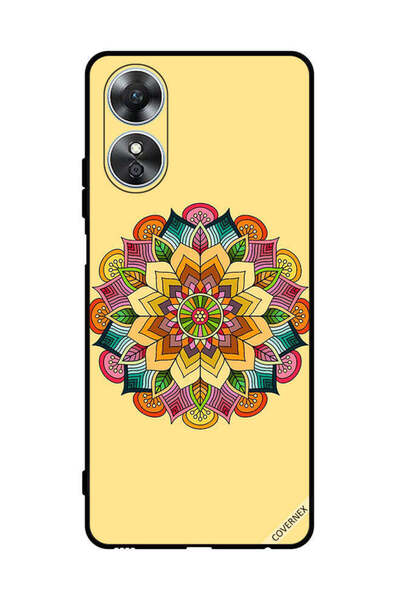 Covernex غطاء حماية لهاتف Oppo A17 بنمط ماندالا دائري