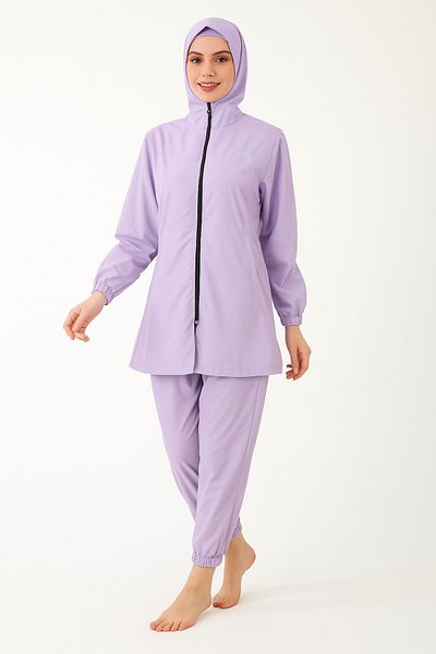 hashtag Plain Plain Parachute Hijab Swimsuit