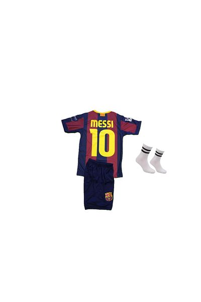 yenteks Barcelona Bordeaux Culoare Lionel Messi. 2011 Tricou pentru copii cu cadou șosete echipă