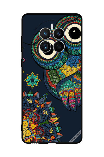 Covernex غطاء حماية لهاتف هواوي ميت 50 بتصميم بومة زهرية