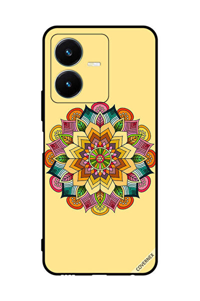 Covernex غطاء حماية لهاتف فيفو Y22 بنمط ماندالا دائري