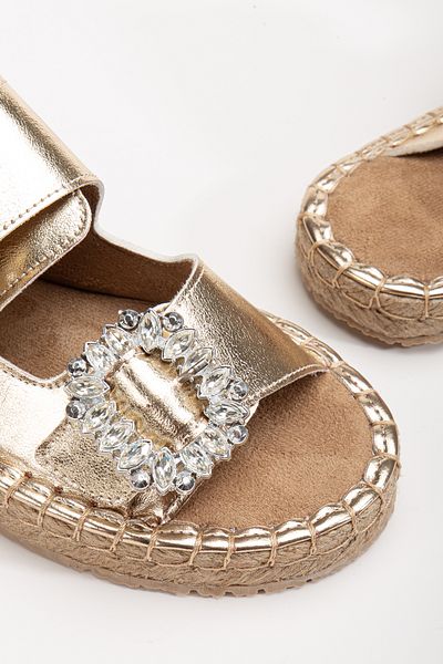 ACMZ SHOES Summer Stone Detailed Slippers