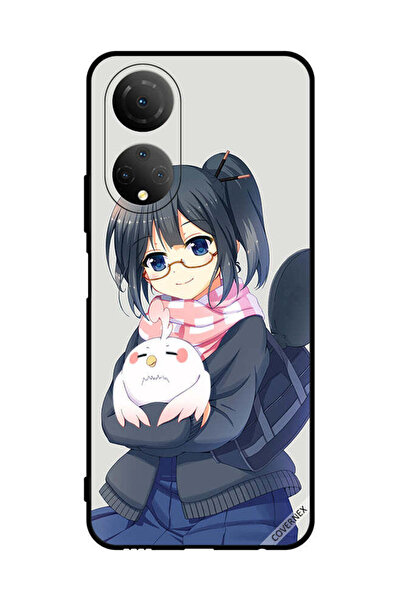 Covernex غطاء حماية لهاتف Honor X7 فتاة تحمل حيوانًا أليفًا