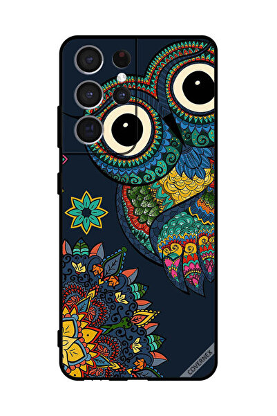 Covernex غطاء حماية لهاتف سامسونج S21 ألترا 5G بنقشة بومة زهرية