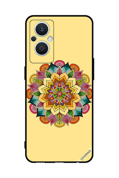 Covernex غطاء حماية لهاتف Oppo Reno 7 Lite بنمط ماندالا دائري
