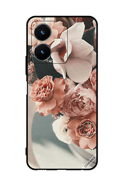 Covernex غطاء حماية لهاتف فيفو Y22 باقة من أزهار الخوخ الجميلة