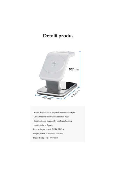 Loowoko 3 in 1 Wireless Charger for iPhone Loowoko Y10 - New Product