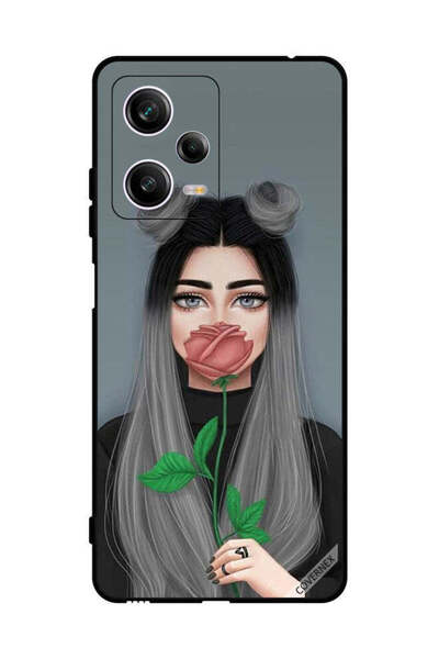 Covernex غطاء حماية لهاتف شاومي ريدمي نوت 12 برو، رسمة فتاة لطيفة