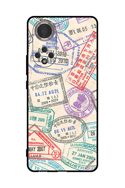 Covernex غطاء حماية لهاتف Honor 50 بطبعة طوابع السفر
