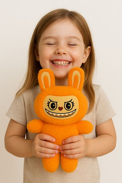 SNSTİCARET Labubu Plush Doll Decorative Pillow, Sleeping Companion Labubu Toy