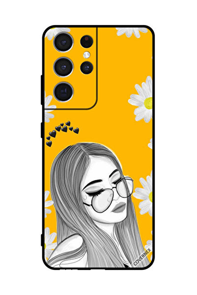 Covernex Protective Case Cover For Sumsung S21 Ultra 5G Glasses Girl Art
