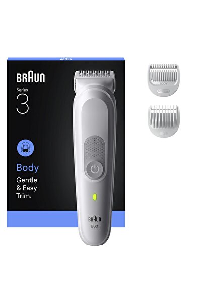 Braun Vücut Tıraş Makinesi Series 3, +3 Aksesuar, Su Geçirmez, BG3530