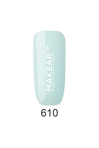 Makeart Baby Lac de unghii semipermanent Lollipop Makear, 610 albastru deschis, 8 ml