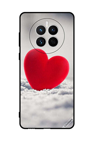 Covernex غطاء حماية لهاتف هواوي ميت 50E بتصميم قلب أحمر جميل