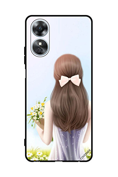 Covernex غطاء حماية لهاتف Oppo A17 - فتاة جميلة