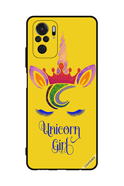 Covernex غطاء حماية لهاتف شاومي ريدمي نوت 10 4G - رسم فتاة يونيكورن