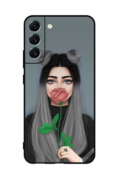 Covernex غطاء حماية لهاتف سامسونج S22+ 5G، رسمة فتاة لطيفة