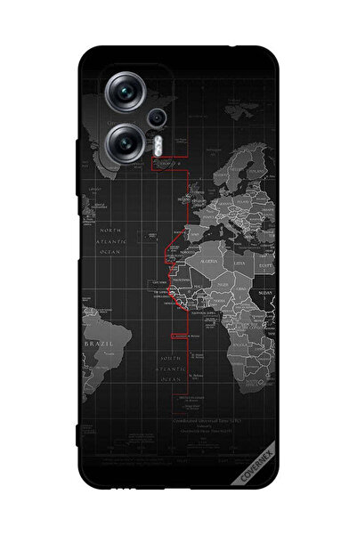 Covernex غطاء حماية لهاتف شاومي ريدمي نوت 11T برو خريطة العالم
