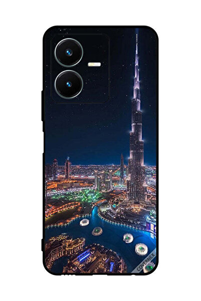 Covernex غطاء حماية لهاتف Vivo Y22s - منظر ليلي لوسط المدينة