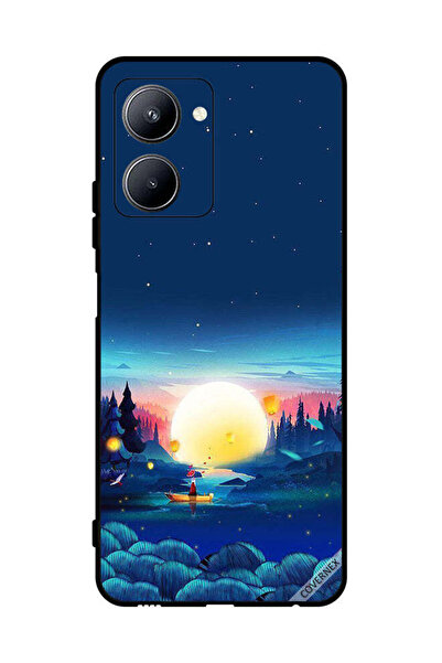 Covernex غطاء حماية لهاتف Realme C33 مع منظر غروب الشمس