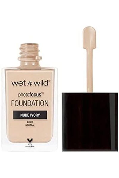 WET N WİLD Photo Focus Matte Liquid Foundation Nude Ivory, Vegan & Cruelty-Free