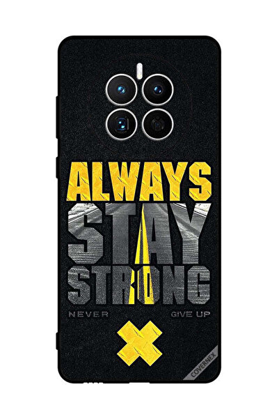 Covernex غطاء حماية لهاتف هواوي ميت 50 إي، كن قويًا دائمًا ولا تستسلم أبدًا