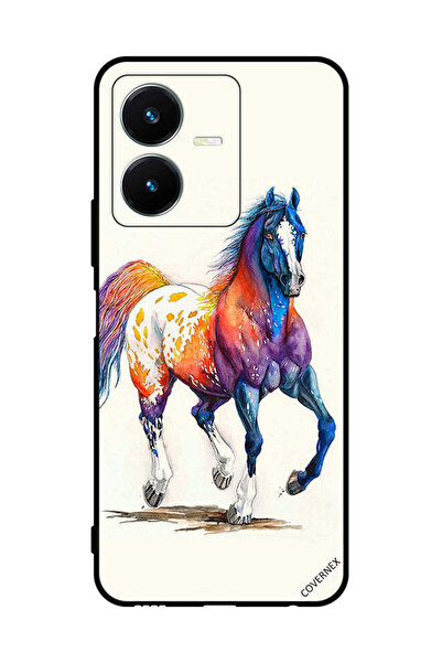 Covernex غطاء حماية لهاتف Vivo Y22s - رسمة حصان