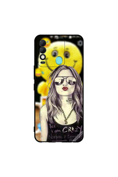 Covernex غطاء حماية لهاتف تكنو سبارك 8 نعم أنا مجنون، عادي، ممل