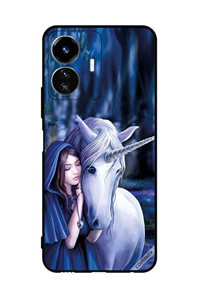 Covernex غطاء حماية لهاتف فيفو Y77 - فتاة تحب وحيد القرن