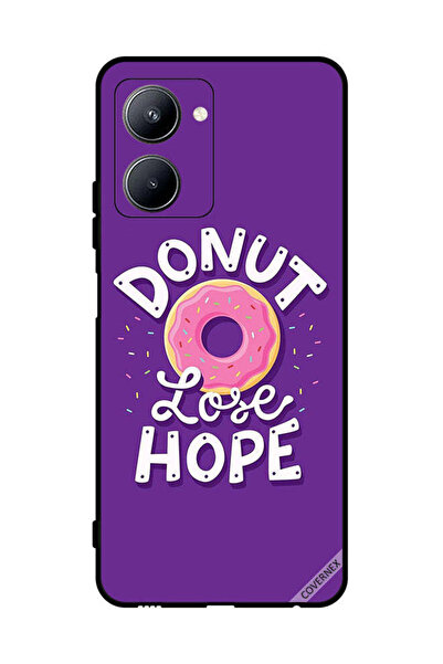 Covernex غطاء حماية لجهاز Realme C33 مع خلفية Donut Lose Hope