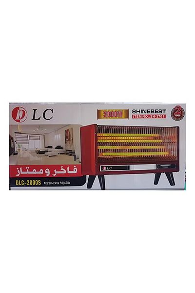 DLC Electric Space Heater 2000 W – Rapid Room Warmth with Adjustable Thermostat