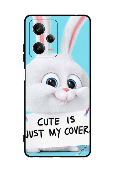 Covernex غطاء حماية لهاتف شاومي ريدمي نوت 12 برو، أرنب لطيف هو مجرد غطاء لي