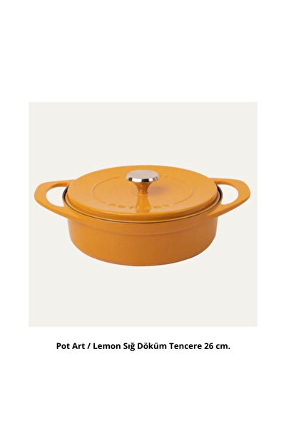 Pot Art Potart 26 cm. Sığ Döküm Tencere