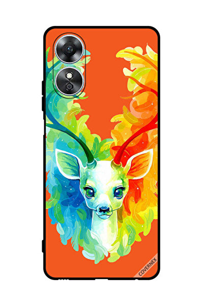 Covernex غطاء حماية لهاتف Oppo A17 - غزال ملون