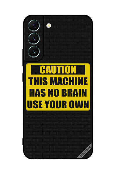 Covernex غطاء حماية لهاتف سامسونج S22+ 5G تحذير: هذا الجهاز لا يحتوي على دماغ...