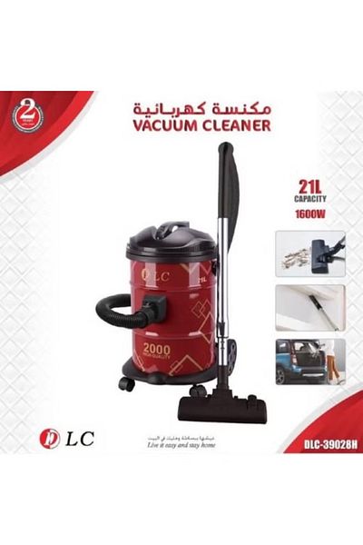 DLC Powerful 2000 W Vacuum Cleaner 21 L – Red/Black, Extra-Large Capacity
