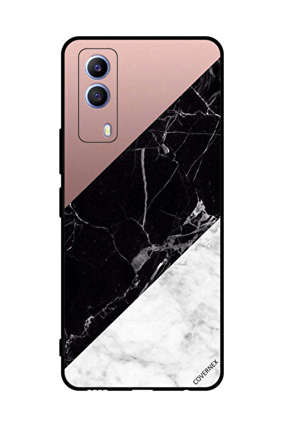 Covernex غطاء حماية لهاتف vivo T1x بسطح رخامي بنمط عادي