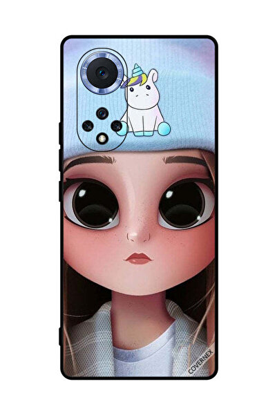 Covernex غطاء حماية لهاتف Honor 50 Pro بتصميم فتاة وحيد القرن اللطيفة