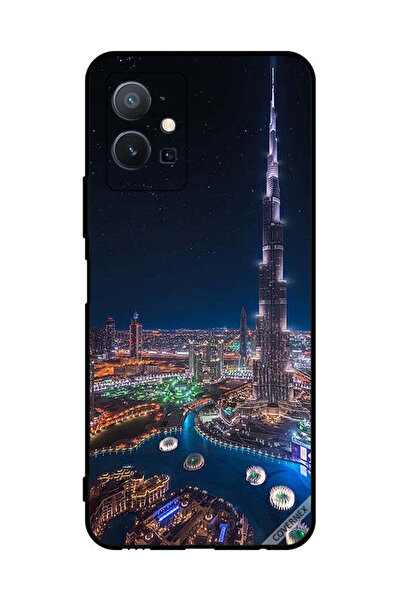 Covernex غطاء حماية لهاتف فيفو T1 5G منظر ليلي لوسط المدينة